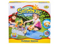 Sandbox Castle + príslušenstvo, bager, bazén, jedlo