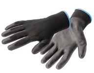 Ochranné rukavice potiahnuté polyuretánom, čierne 11