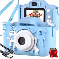 DETSKÝ DIGITÁLNY FOTOGRAFICKÝ FOTOAPARÁT JEDNOROŽEC + KARTA 32GB AKO DARČEK DETSKÝ DIGITÁLNY FOTOGRAFICKÝ FOTOAPARÁT JEDNOROŽEC + KARTA 32GB AKO DARČEK