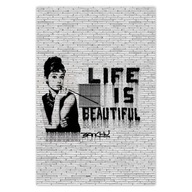 Plagáty 40x60 Banksy Život je krásny