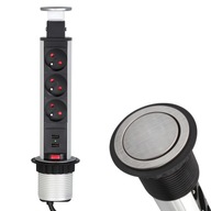 Zásuvková napájacia lišta SKRYTÁ V VRCHNE USB Zásuvková napájacia lišta SKRYTÁ V VRCHNE USB
