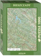 Puzzle 1000 - turistická mapa Bieszczady Puzzle 1000 - turistická mapa Bieszczady