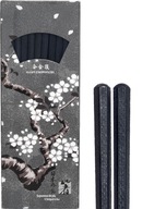 Paličky v japonskom štýle, čierne, 22,5 cm, 10 párov