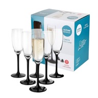 Sada pohárov na šampanské v čiernej farbe Altom Design Onyx, 180 ml, 6 kusov Sada pohárov na šampanské v čiernej farbe Altom Design Onyx, 180 ml, 6 kusov