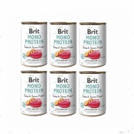 6 x Brit Mono Protein Tuna & Sladké zemiaky 400 g. 6 x Brit Mono Protein Tuna & Sladké zemiaky 400 g.