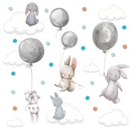 NÁLEPY NA STENU, BALÓNY, OBLAKY 240x100 NÁLEPY NA STENU, BALÓNY, OBLAKY 240x100