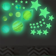 Svietiace samolepky na stenu PLANET STARS Svietiace samolepky na stenu PLANET STARS