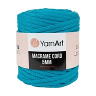 500 g Macrame bavlnená šnúra 5 mm modrá 786 500 g Macrame bavlnená šnúra 5 mm modrá 786