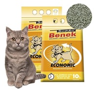 SUPER BENEK Ekonomické bentonitové stelivo 2x10l, žlté, super savé SUPER BENEK Ekonomické bentonitové stelivo 2x10l, žlté, super savé