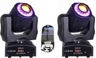 2 x Fractal Lights MINI LED GOBO SPOT RING 60W + 3m