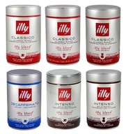 Illy sada na degustáciu mletej kávy 250g (6 plechoviek) Illy sada na degustáciu mletej kávy 250g (6 plechoviek)