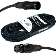 DMX AES/EBU 3Pin kábel pre osvetlenie 110ohm 15m
