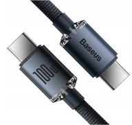 BASEUS SILNÝ KÁBEL USB-C RÝCHLONABÍJACÍ KÁBEL TYP-C PD 100W QC 5A 2M