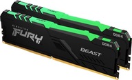 Pamäť RAM Kingston Fury Beast RGB DDR4 16GB CL17