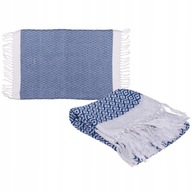 Osuška Fouta modrá a biela 45x70 cm Sauna Bazén Osuška Fouta modrá a biela 45x70 cm Sauna Bazén
