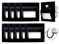 Set osvetlenia schodiska Halogen LED 10x + detektor Set osvetlenia schodiska Halogen LED 10x + detektor