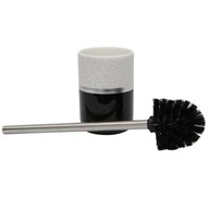 KERAMICKÁ TOALETNÁ KEFA čierna šedá GLAMOUR 9,5x38 KERAMICKÁ TOALETNÁ KEFA čierna šedá GLAMOUR 9,5x38