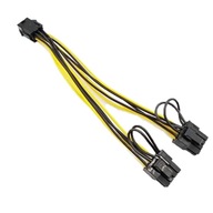 Graf PCI-E 6PIN na 2x 8PIN Riser napájací adaptér Graf PCI-E 6PIN na 2x 8PIN Riser napájací adaptér
