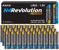 30x AAA 1,5V ALKALICKÉ BATÉRIE LR03 R3 PRSTY