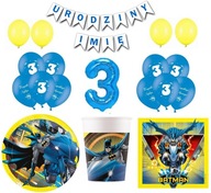 Set Batman Decorations Balloons 3 Meno k narodeninám Set Batman Decorations Balloons 3 Meno k narodeninám