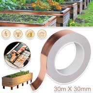 MEDENÁ FÓLIOVÁ PÁSKA NA OCHRANU SEMENA A SEMIEN 30MX30MM ULTRA TENKÁ MEDENÁ FÓLIOVÁ PÁSKA NA OCHRANU SEMENA A SEMIEN 30MX30MM ULTRA TENKÁ