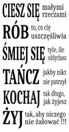 Nálepka na stenu s citátom na stenu Nálepka na stenu s citátom na stenu