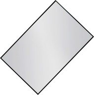 Zrkadlo v čiernom hliníkovom úzkom ráme A 70x80