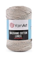 Struna YarnArt Macrame Bavlna Lurex 725, svetlo béžová Struna YarnArt Macrame Bavlna Lurex 725, svetlo béžová