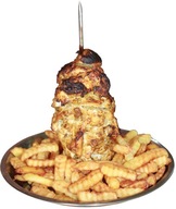Domáci stojan na kebab, stojan na pečenie kurčaťa Domáci stojan na kebab, stojan na pečenie kurčaťa