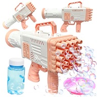 Pištoľ na mydlové bubliny BUBBLE MACHINE + TEKUTINY Pištoľ na mydlové bubliny BUBBLE MACHINE + TEKUTINY