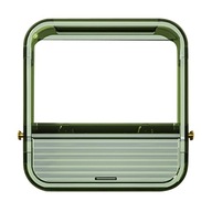 Viacúrovňový úložný regál 2-vrstvový podnosový stojan Zelený