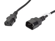 Lanberg IEC 320 C13 -> C14 napájací predlžovací kábel 5m VDE čierny Lanberg IEC 320 C13 -> C14 napájací predlžovací kábel 5m VDE čierny