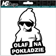 Nálepka OLAF V AUTE AUTO 18x14 farba Nálepka OLAF V AUTE AUTO 18x14 farba