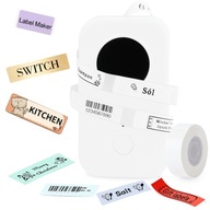 Mini termotlačiareň na samolepiace etikety, pásky Phomemo, text, grafiku
