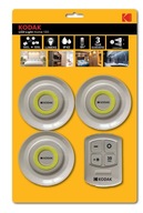 3x bezdrôtová LED lampa Kodak + diaľkové ovládanie 3x bezdrôtová LED lampa Kodak + diaľkové ovládanie