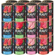 Mokré krmivo pre psov RAFI rôzne príchute 24 x 400g bezobilné krmivo pre psov Mokré krmivo pre psov RAFI rôzne príchute 24 x 400g bezobilné krmivo pre psov