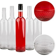 5x Sklenené fľaše Crystal 500ml S LISOM na alkoholové tinktúry vodka džús 5x Sklenené fľaše Crystal 500ml S LISOM na alkoholové tinktúry vodka džús