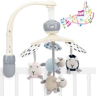 KOLOTOČ DO postieľky - MoMi KIKI - UNIVERZÁLNA ČELENKA 4 HRAČKY MELÓDIE HLUČ. KOLOTOČ DO postieľky - MoMi KIKI - UNIVERZÁLNA ČELENKA 4 HRAČKY MELÓDIE HLUČ.