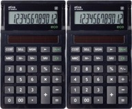 Kancelársky kalkulátor Ativa 12-miestne čierne x2 Kancelársky kalkulátor Ativa 12-miestne čierne x2