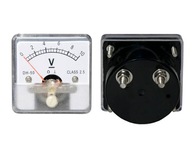 10V DC analógový voltmeter štvorcový meter