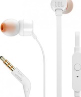 Slúchadlá do uší JBL T110 Biele Slúchadlá do uší JBL T110 Biele