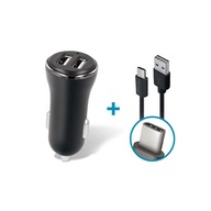 Forever CC-03 nabíjačka 2x USB 3,6A + USB-C kábel Forever CC-03 nabíjačka 2x USB 3,6A + USB-C kábel