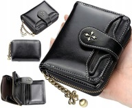 Kožená Dámska elegantná malá peňaženka s koženými kartami Kožená Dámska elegantná malá peňaženka s koženými kartami