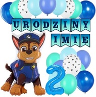 BALÓNKY k narodeninám 1-9 Tlapková PATROL + MENO XL set BALÓNKY k narodeninám 1-9 Tlapková PATROL + MENO XL set