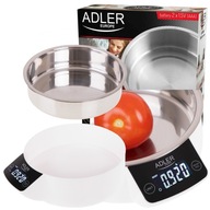 KUCHYŇSKÁ VÁHA S ELEKTRONICKOU MISOU DO 5kg ADLER KUCHYŇSKÁ VÁHA S ELEKTRONICKOU MISOU DO 5kg ADLER