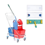 SET UPRATOVACÍ VOZÍK 2 VEDRA 20 L MERIDA SET UPRATOVACÍ VOZÍK 2 VEDRA 20 L MERIDA