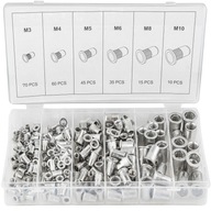 HLINÍKOVÁ SÚPRAVA NITOVACÍCH MATIC M3 - M10 235 KS NIŤOVACÍCH MATIC HLINÍKOVÁ SÚPRAVA NITOVACÍCH MATIC M3 - M10 235 KS NIŤOVACÍCH MATIC