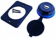 Autonabíjačka 2x USB zásuvka 5V/3,1A MODRÁ Autonabíjačka 2x USB zásuvka 5V/3,1A MODRÁ