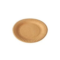 Okrúhly tanier z eko kraftového papiera, priemer 15 cm Okrúhly tanier z eko kraftového papiera, priemer 15 cm
