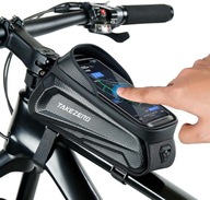 VODEODOLNÝ TAŠKA NA BICYKEL, TAŠKA S BRZENOVÝM RÁMOM S KRYTOM NA TELEFÓN VODEODOLNÝ TAŠKA NA BICYKEL, TAŠKA S BRZENOVÝM RÁMOM S KRYTOM NA TELEFÓN